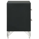 Malcolm - 2 Drawer Nightstand - Black by HouseOfZazla