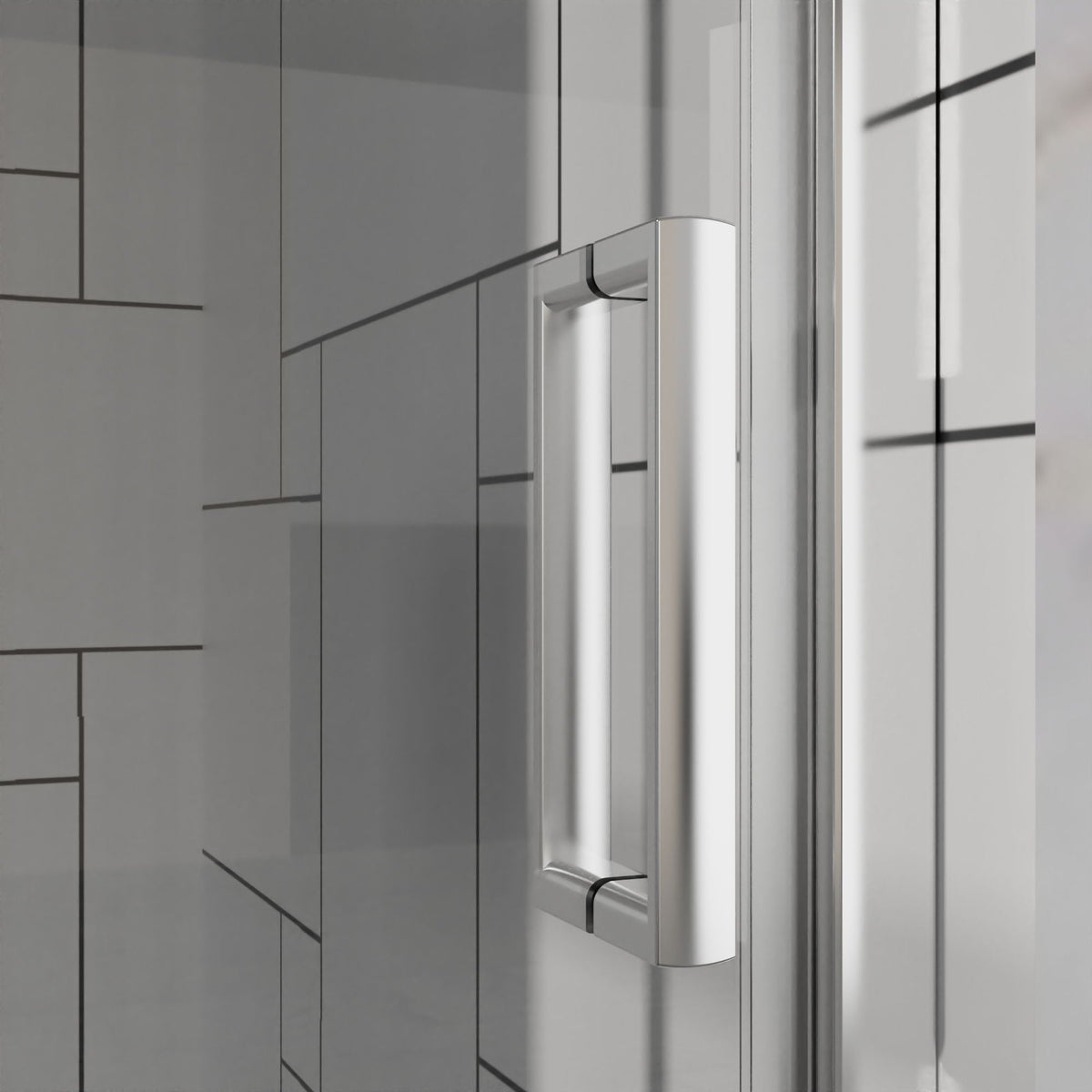 Frameless Bi Fold Shower Doors 30" W X 72" H - Chrome, photo 7 of 10