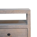 Acid Wash 2-Drawer Open Bedside Table