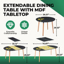 Extensible Dining and Office Table with Wood Legs