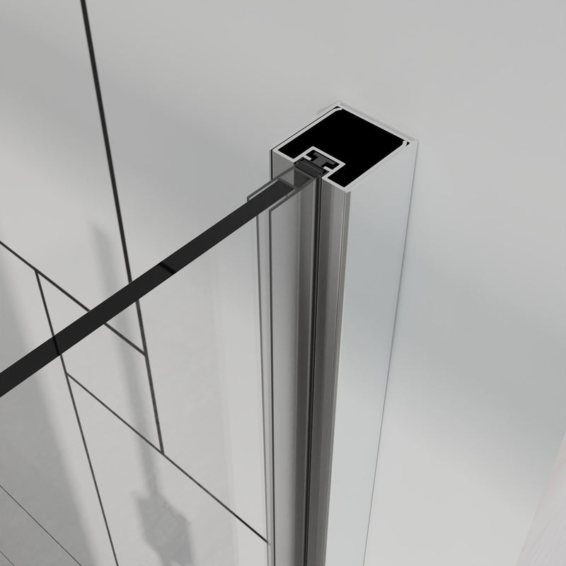 Frameless Bi Fold Shower Doors 30" W X 72" H - Chrome, photo 8 of 10