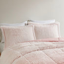 Full/Queen Ombre Shaggy Long Fur Comforter Mini Set