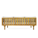 Claremont 3 Seater Daybed Teak Acacia Wood Water Resistant Cushions by HouseOfZazla