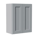 Gray Shaker Solid Wood Wall Cabinet with Soft-Close Doors by HouseOfZazla
