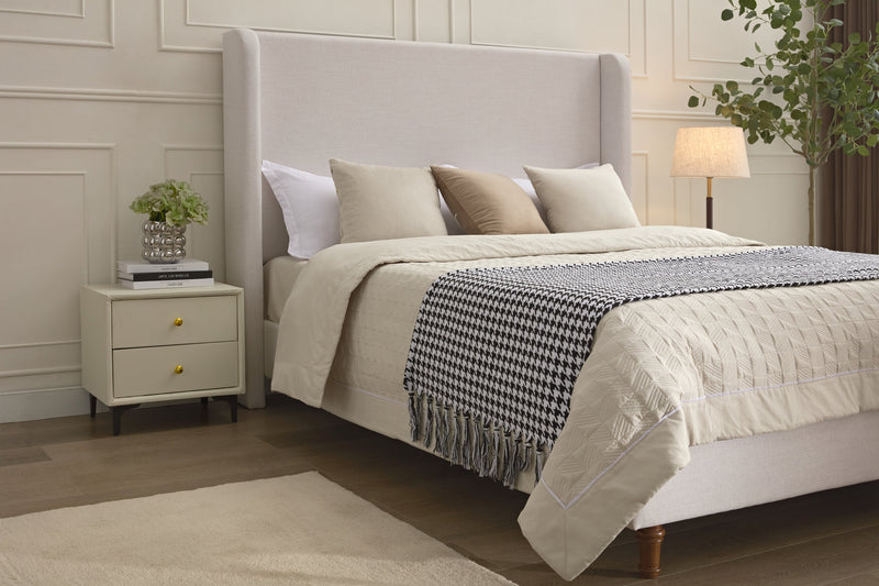 Walker Edison | Harper Tall 54" Headboard Upholstered Queen Bed