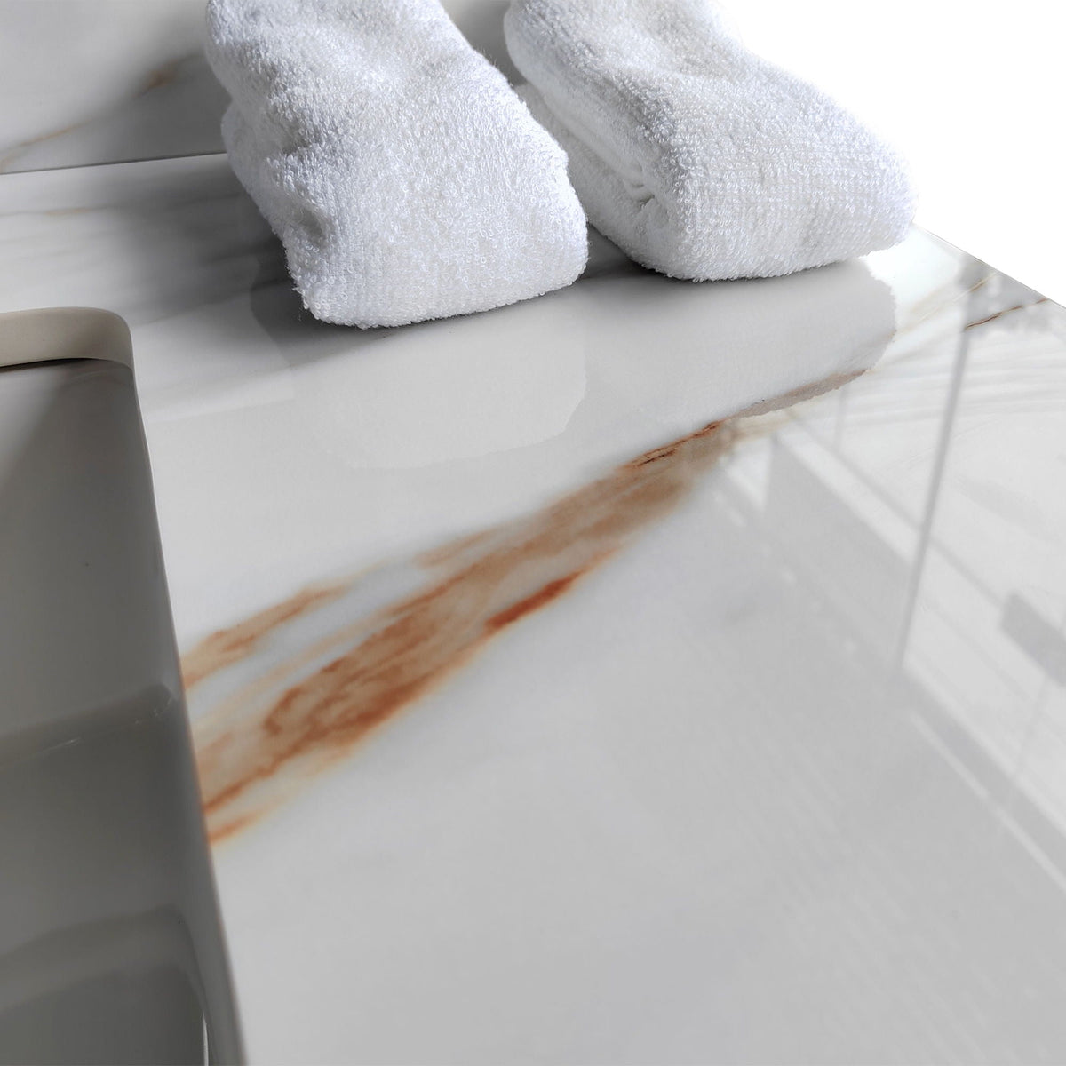 Vanity Top With Undermount Sink And Backsplash, Sintered Stone, photo 29 of 40