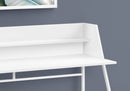 Computer Desk for Home Office with Marble Look and Storage Shelves by HouseOfZazla