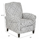Kirby Transitional Push Back Recliner Chair