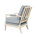 Arm Chair With Open Back Spindle Design, Padded Armrests by Unique Piece Furniture