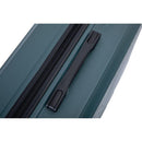 3 Piece Luggage Sets ABS Lightweight Suitcase with Two Hooks, Spinner Wheels, TSA Lock, (20/24/28), DARK GREEN