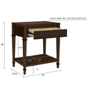 Kenna - Nightstand With Storage - Dark Coffee by HouseOfZazla