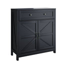 Farmhouse Storage Cabinet With Drawer And Adjustable Shelf