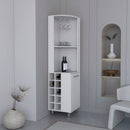Kaia 70" Tall Corner Bar Cabinet