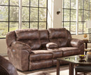 Ferrington - Power Lay Flat Reclining Console Loveseat with Power Adjustable Headrest