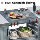 K&K 66.5" Outdoor Kitchen Island for Big Green Egg Grills