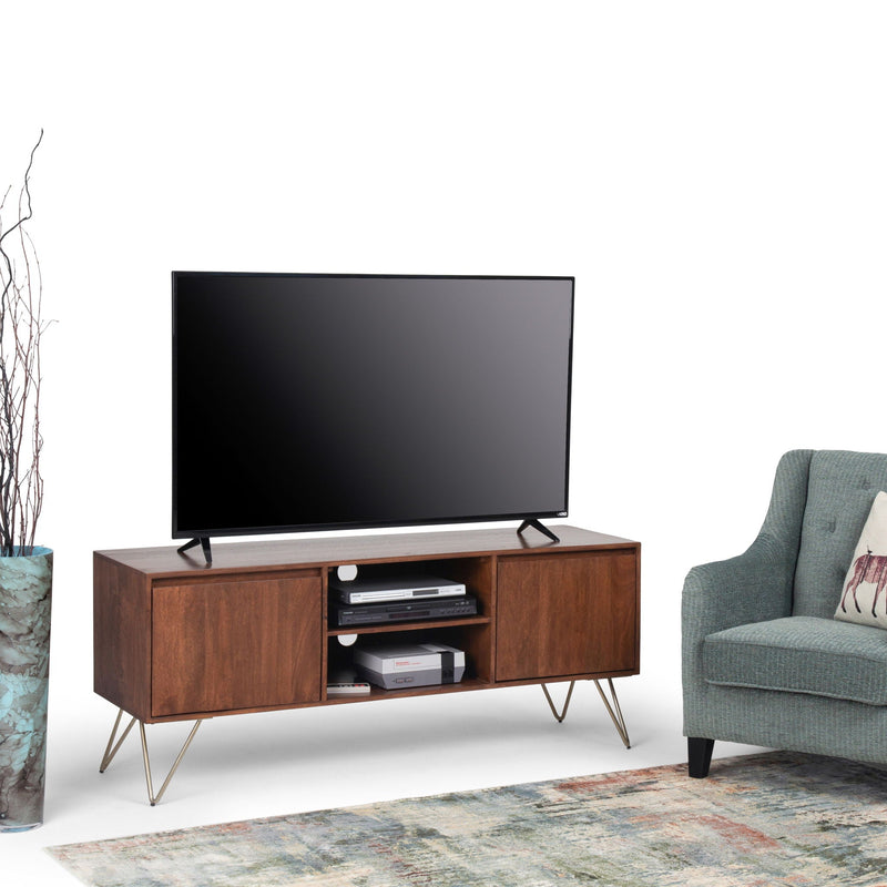 Hunter - TV Media Stand - Umber Brown Stain, photo 4 of 9