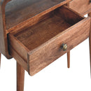 Solid Wood Curved Console Table by HouseOfZazla