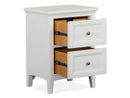 Heron Cove - Small Drawer Nightstand - Chalk White And Dovetail Gray by Unique Piece Furniture