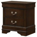 Demetra - 2 Drawer Nightstand - Cappuccino by HouseOfZazla