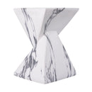 18.5"H Modern Outdoor Concrete Side Table