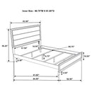 Watson Wood Queen Panel Bed Grey Oak