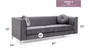 Delray - Micro Suede Sofa by HouseOfZazla