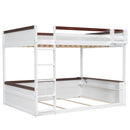 Bunk Bed With Built In Shelves, Storage Box, LED Light And USB Charging Station by HouseOfZazla