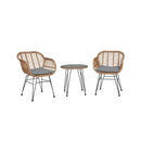 Antibes - 3 Piece Outdoor Patio Conversation Set by HouseOfZazla