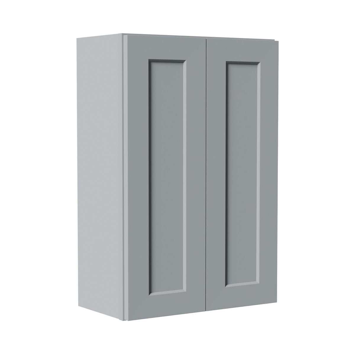 Gray Shaker Solid Wood Wall Cabinet with Soft-Close Doors, photo 2 of 7