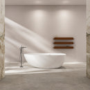71 Inch Artificial Stone Freestanding Bathroom Bathtub
