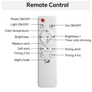 20-Inch Socket Fan Light Portable Ceiling Fan with Light and Remote by HouseOfZazla