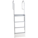 Retractable Dock Ladder, 4 Steps, Aluminum Alloy Swim Ladder by HouseOfZazla