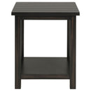 Payne Wood End Table with Shelf Distressed Java
