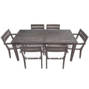 U_Style 7 Pieces Acacia Wood Outdoor Dining Set with Cushions by HouseOfZazla
