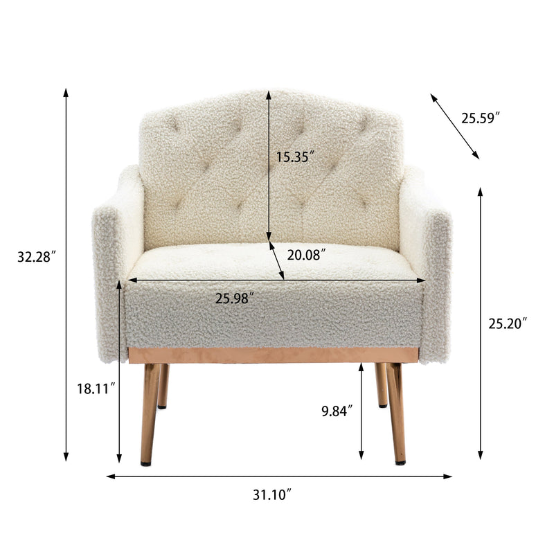 Walker Edison | Classic Modern Tufted Teddy Accent Chair