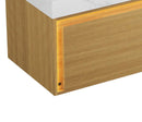 Nyah 36'' Wall-Mounted Cabinet with Drawer, Light Woodgrain Color by HouseOfZazla