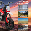24V Electric Motocross Ride-On Motorcycle for Kids Ages 5-12