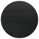 Hamlyn 43-inch Round Wood Counter Height Dining Table Black