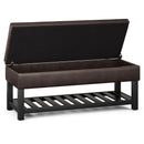 Cosmopolitan - Storage Ottoman Bench With Open Bottom by Unique Piece Furniture