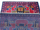 2' 8" X 4' 6" Vintage Handmade Tribal Wool Rug Balouchi Rug Afghan Rug Red Blue