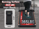 Portable Treadmill with 8% Incline and 265 lb Capacity