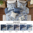7PCS King Vintage Floral Comforter Set