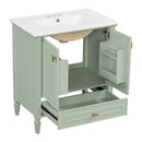 Freestanding Vanity With 1 Drawer & 2 Soft Close Doors With Door Mounted Storage by HouseOfZazla