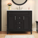 Bathroom Vanity With Top Sink and Soft-Closing Storage by HouseOfZazla