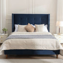 Peyton - Upholstered Bed With 54" High Headboard, Traditional Hand Buttoned Tufting by Unique Piece Furniture