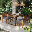 U_STYLE Farmhouse 5-Piece Outdoor Patio Dining Set