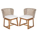 Outdoor Acacia Wood Dining Chairs (Set of 2)