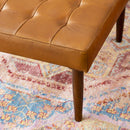 Mark - Tufted Square Genuine Upholstered Ottoman by HouseOfZazla