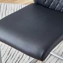 Modern Dining Chairs With Padded Seat, Metal Legs by Unique Piece Furniture