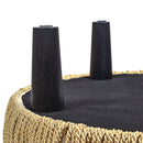 Yolanda - Round Upholstered Accent Ottoman by HouseOfZazla